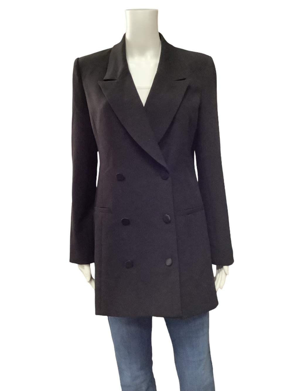 Good American Double Breasted Jacket Size: M